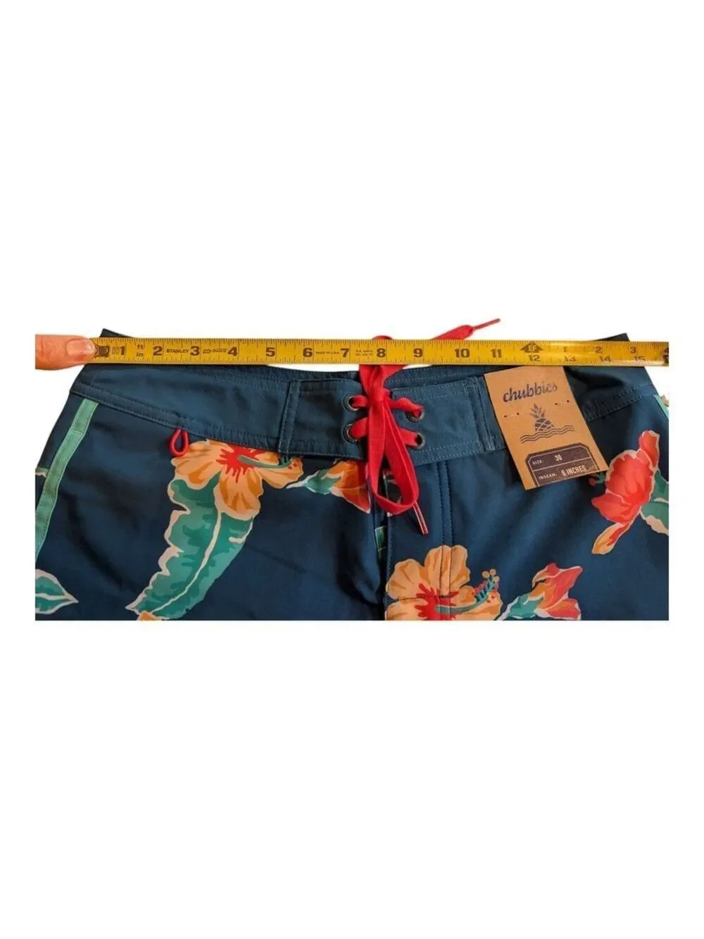 NEW Chubbies Swim Shorts Men 30 Waist The Floral Reef Board Shorts 6